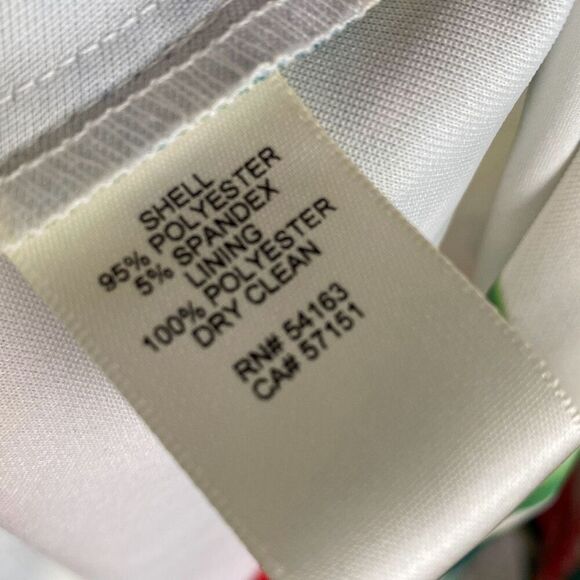 Eliza J Floral Watercolor Knee Length Dress w/ Belt Size 12 E - Picture 10 of 11